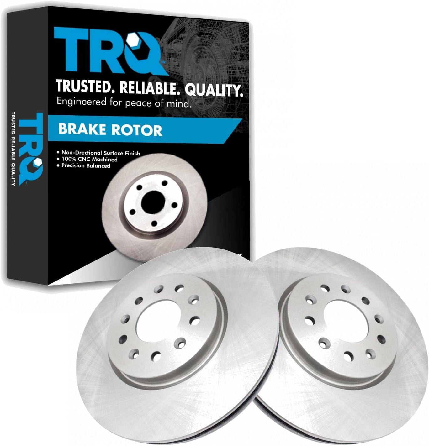TRQ Front Brake Rotors Set for Buick Envision and Chevrolet