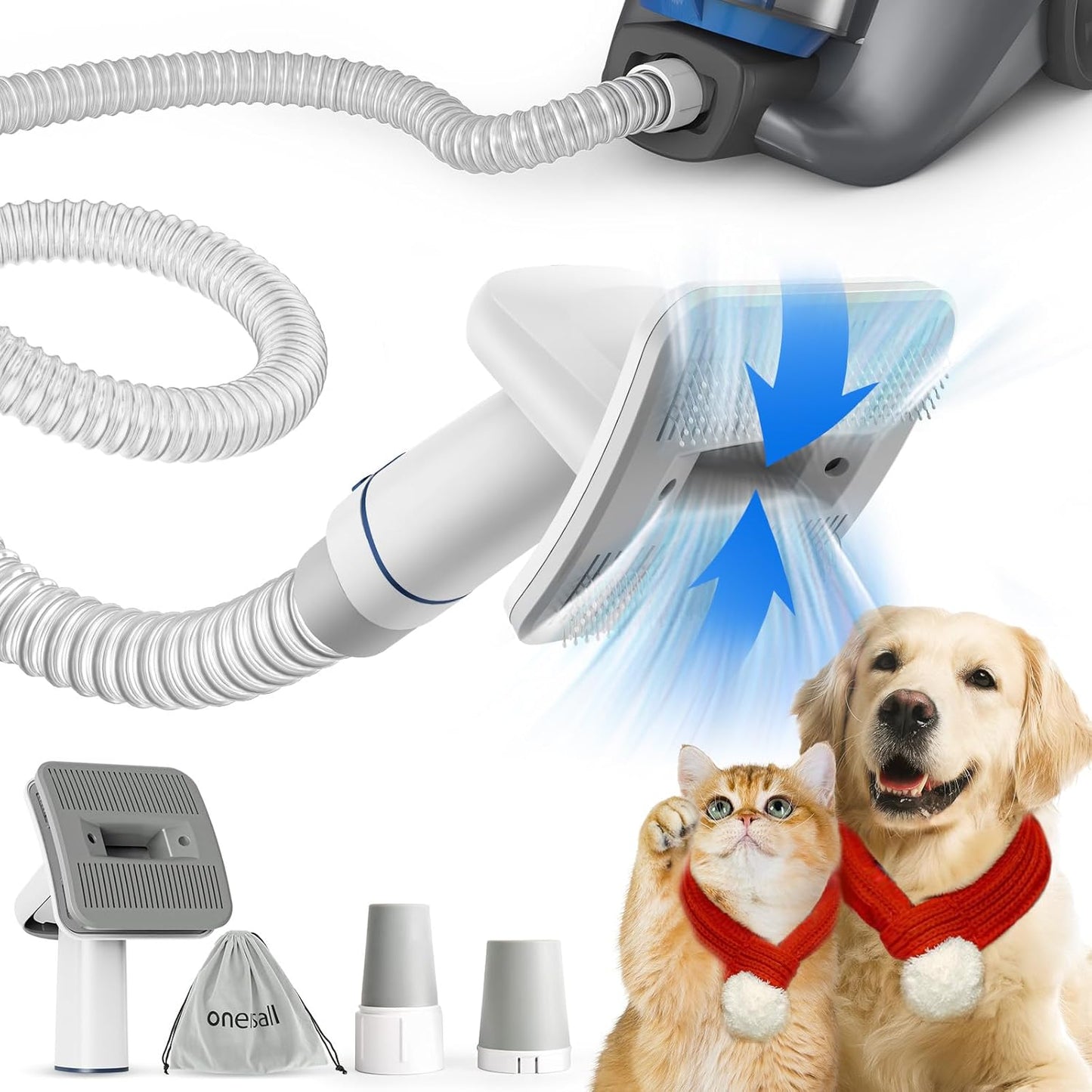 oneisall Dog Vacuum Brush: Shedding Solution!