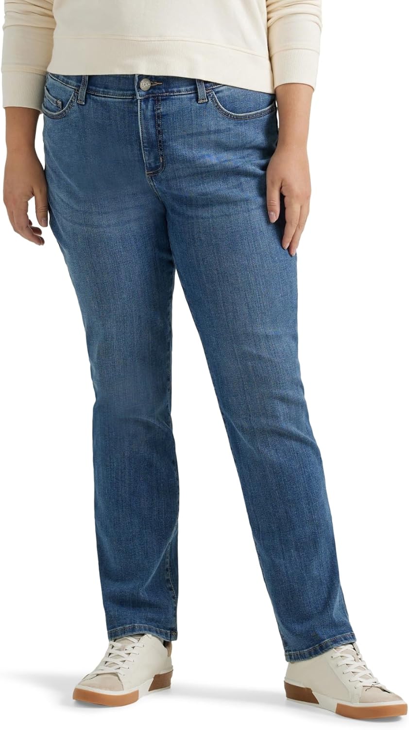 Lee Plus Size Ultra Lux Comfort Flex Motion Straight Leg Jean