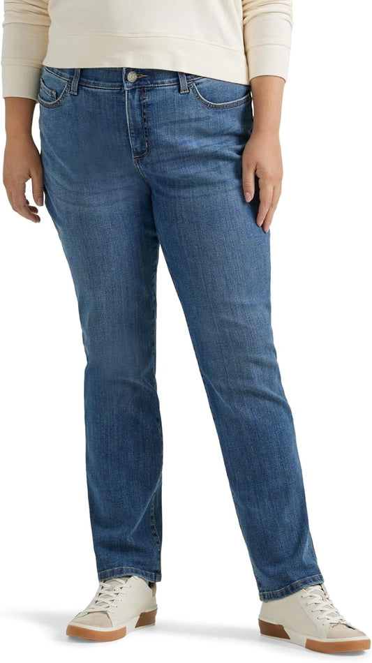 Lee Plus Size Ultra Lux Comfort Flex Motion Straight Leg Jean
