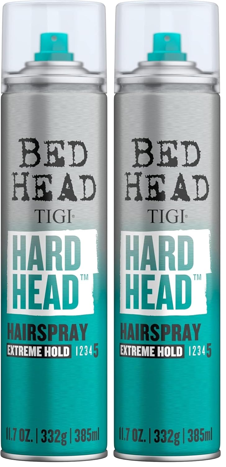 TIGI Bed Head Hard Head Hairspray for All Day Style, 2 Pack