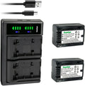Kastar 2-Pack VW-VBT190 Battery and LTD2 USB Charger - Dual Charge Kit