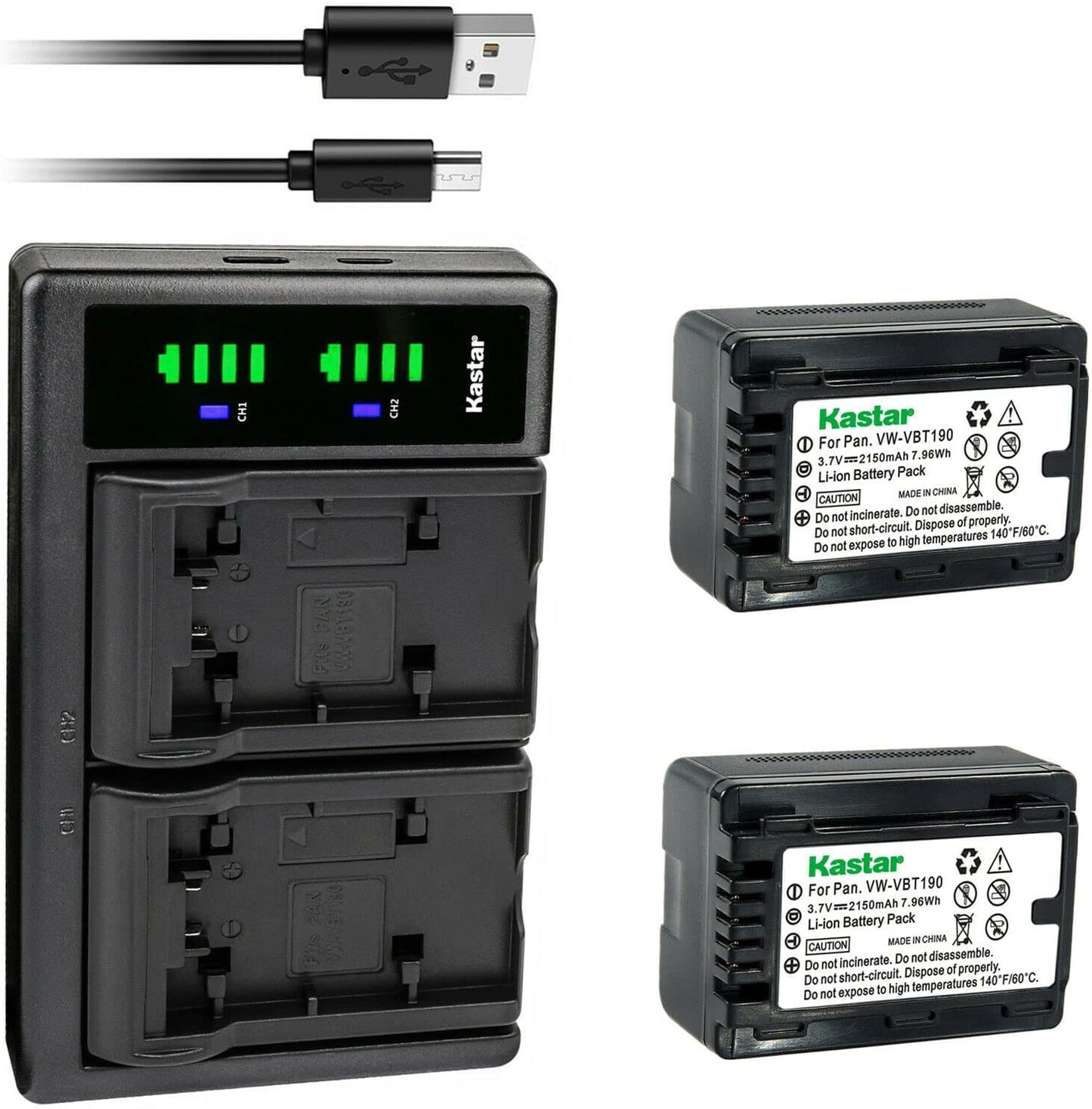 Kastar 2-Pack VW-VBT190 Battery and LTD2 USB Charger Review