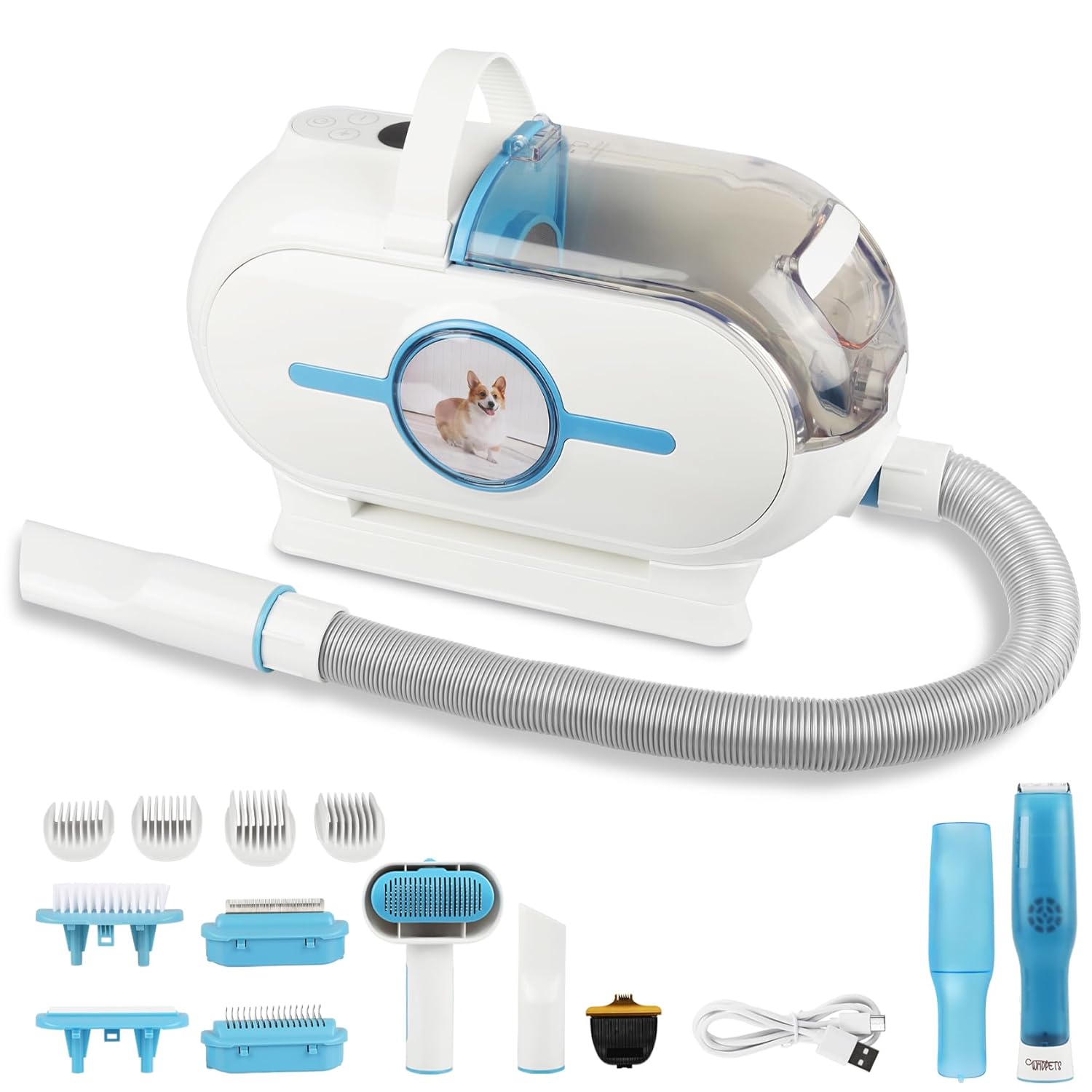 2L Grooming Vacuum Kit, Strong Pet Hair Suction