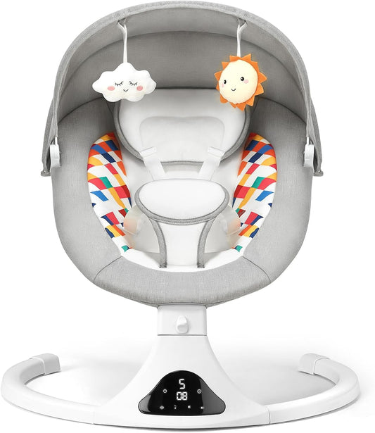 Bluetooth Baby Swing for Infants with Remote Control Features