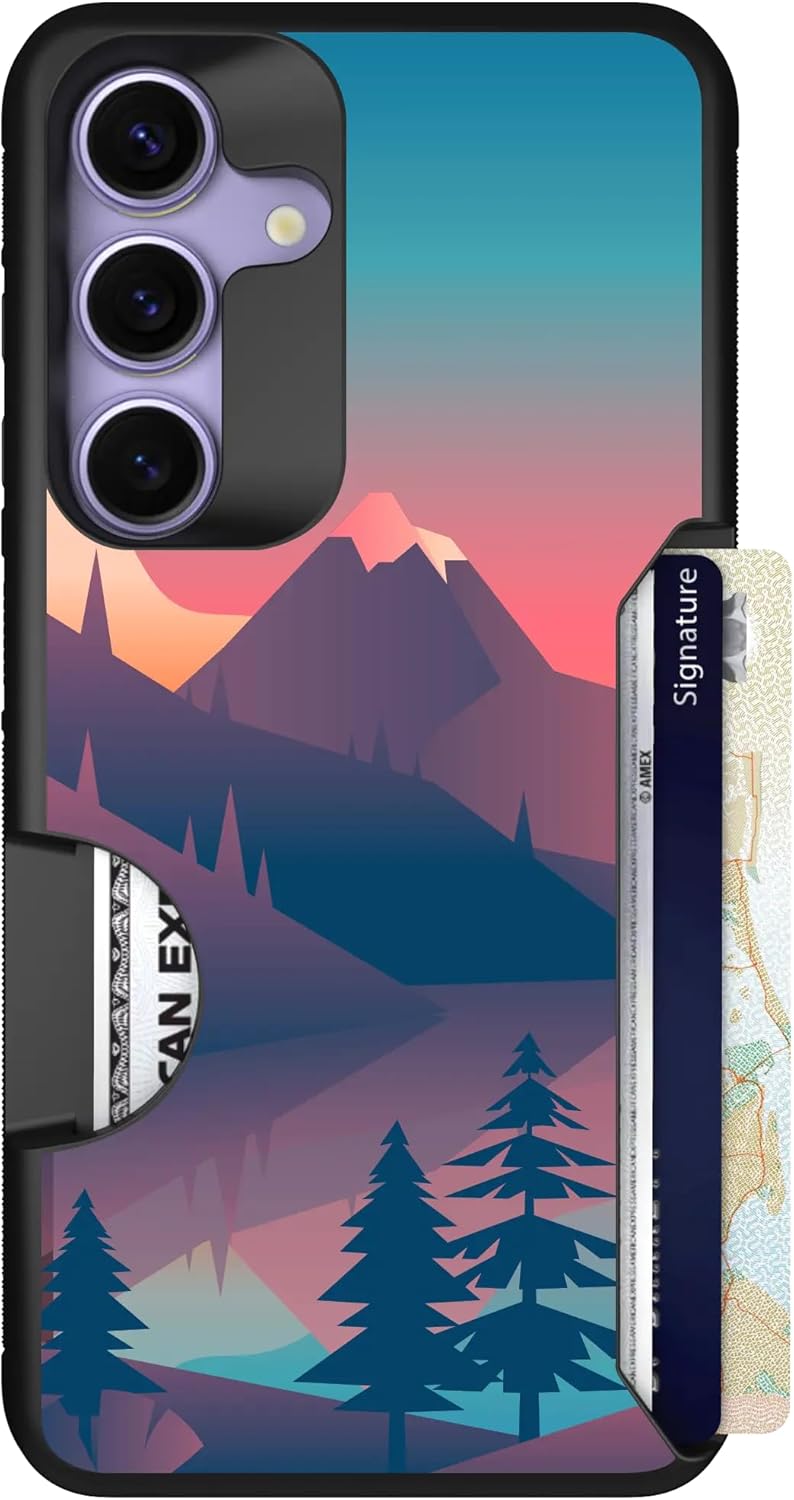 Scooch for Samsung Galaxy S25 Case with Card Holder and Grip