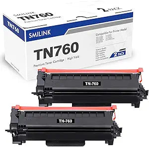 TN760 Toner for Brother Printer - High Yield Black Cartridges