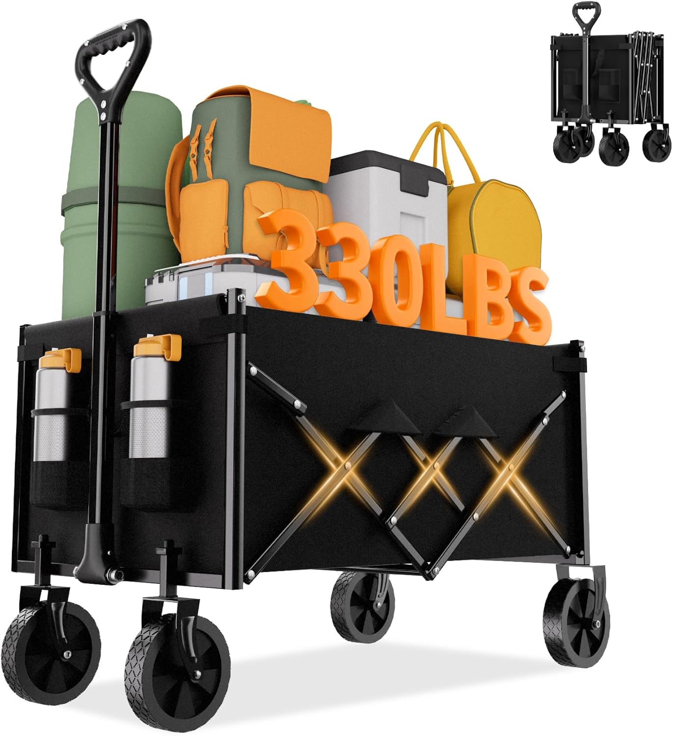 Favoyard Collapsible Wagon: Heavy Duty & Portable Design
