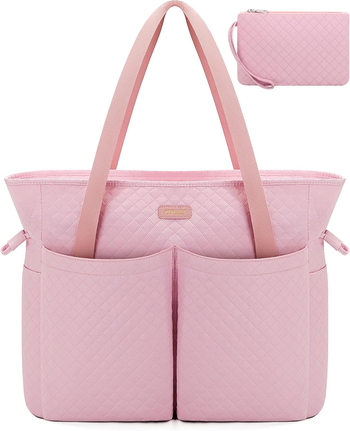 ITIEZY Utility Tote Bag for Women with 15 Pockets for Work