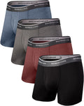 BAMBOO COOL Men's Underwear Boxer Briefs - Soft Breathable Comfort