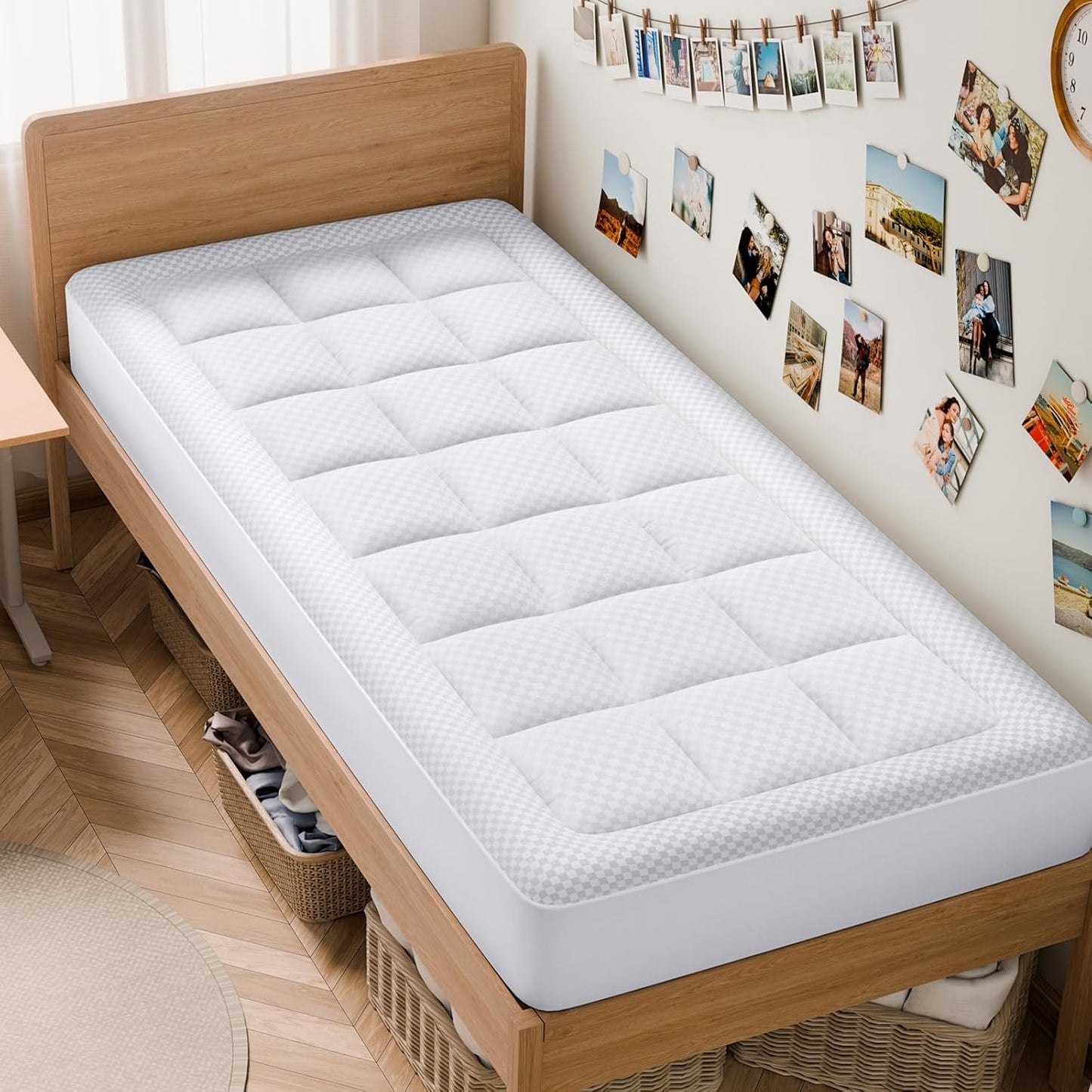 OLANLY Twin XL Quilted Mattress Pad for Ultimate Comfort