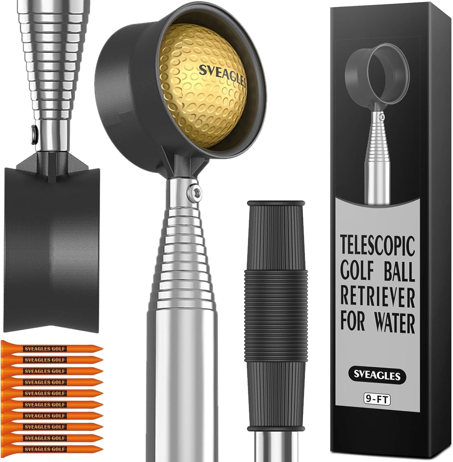 12Ft Telescopic Golf Ball Retriever - SVEAGLES