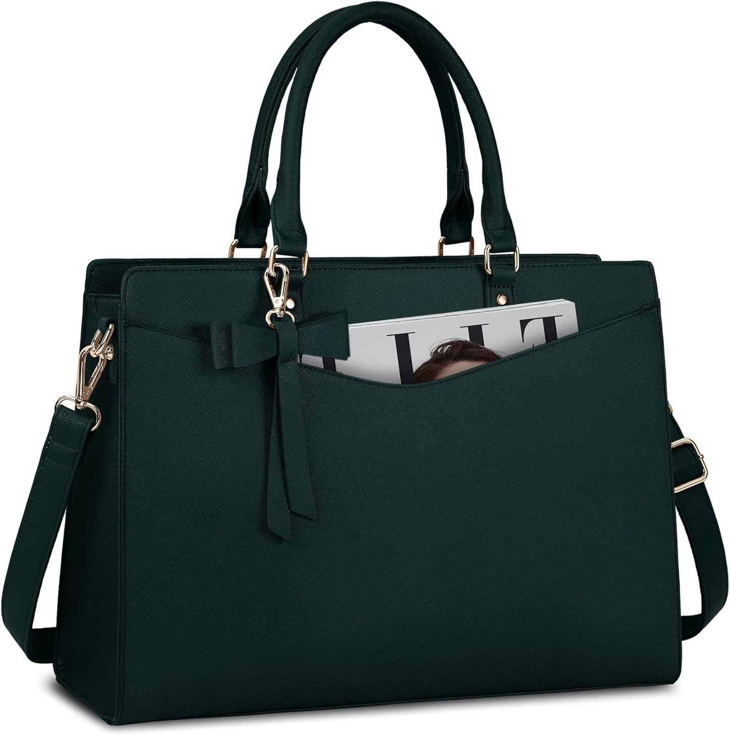 RAINSMORE Laptop Bag for Women 15.6 Inch Waterproof Tote