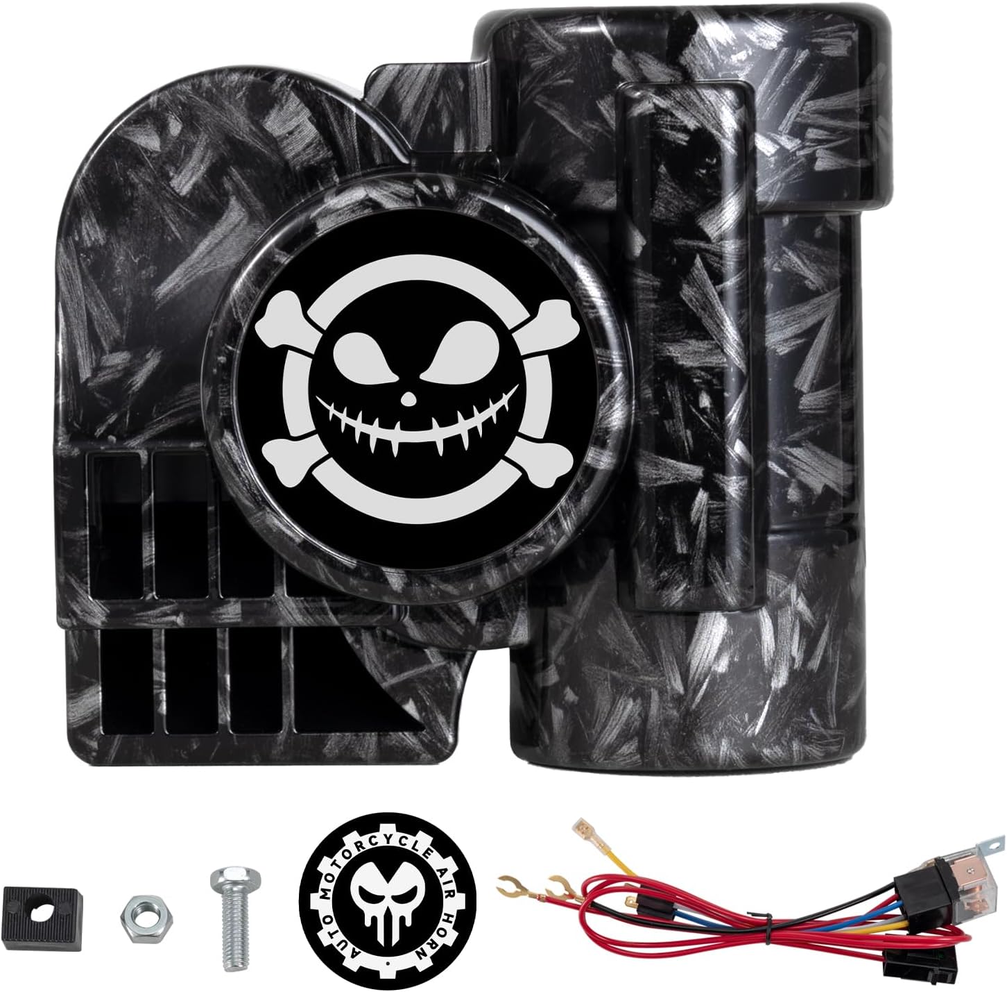 Loud Car Horn with Relay, 150dB Train Horn for Motorcycle