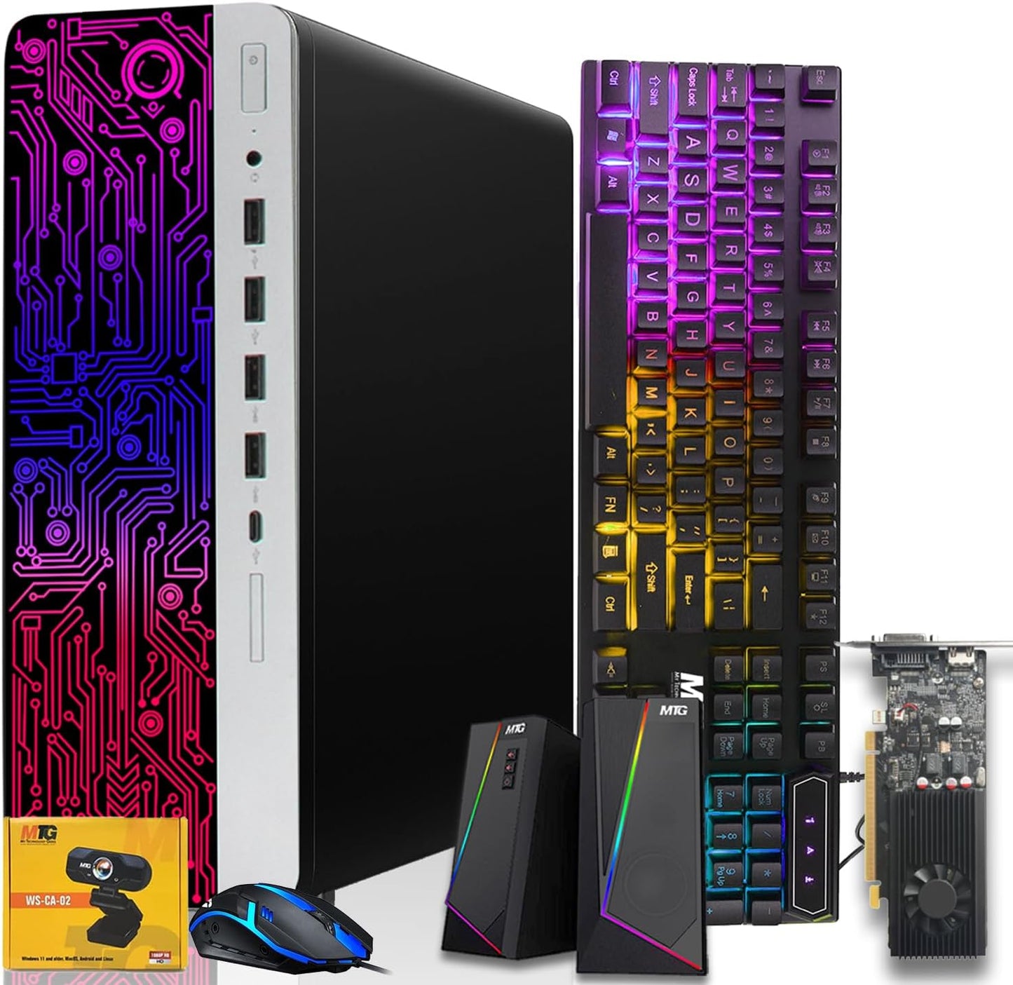 HP G3 Gaming Desktop PC with Core i7 and RGB Gaming Gear