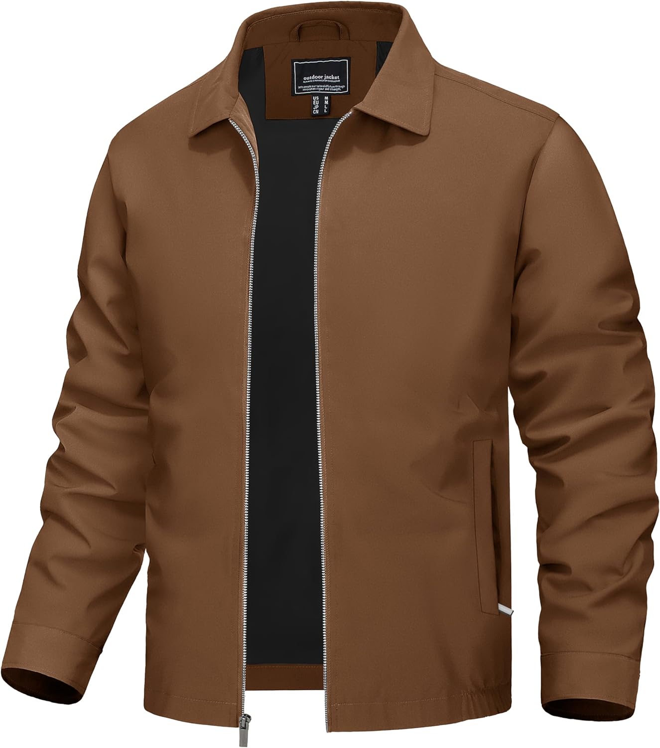 TACVASEN Mens Lightweight Windbreaker Full Zip Jacket for Style