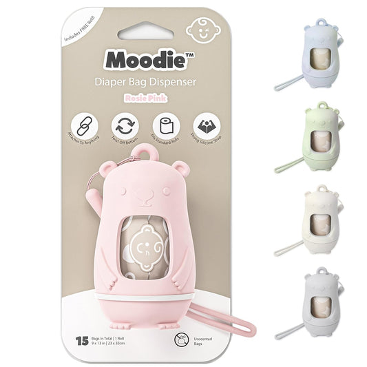 ROSIE PINK Diaper Bag Dispenser | Odor-Free Diaper Changes On-the-Go! 