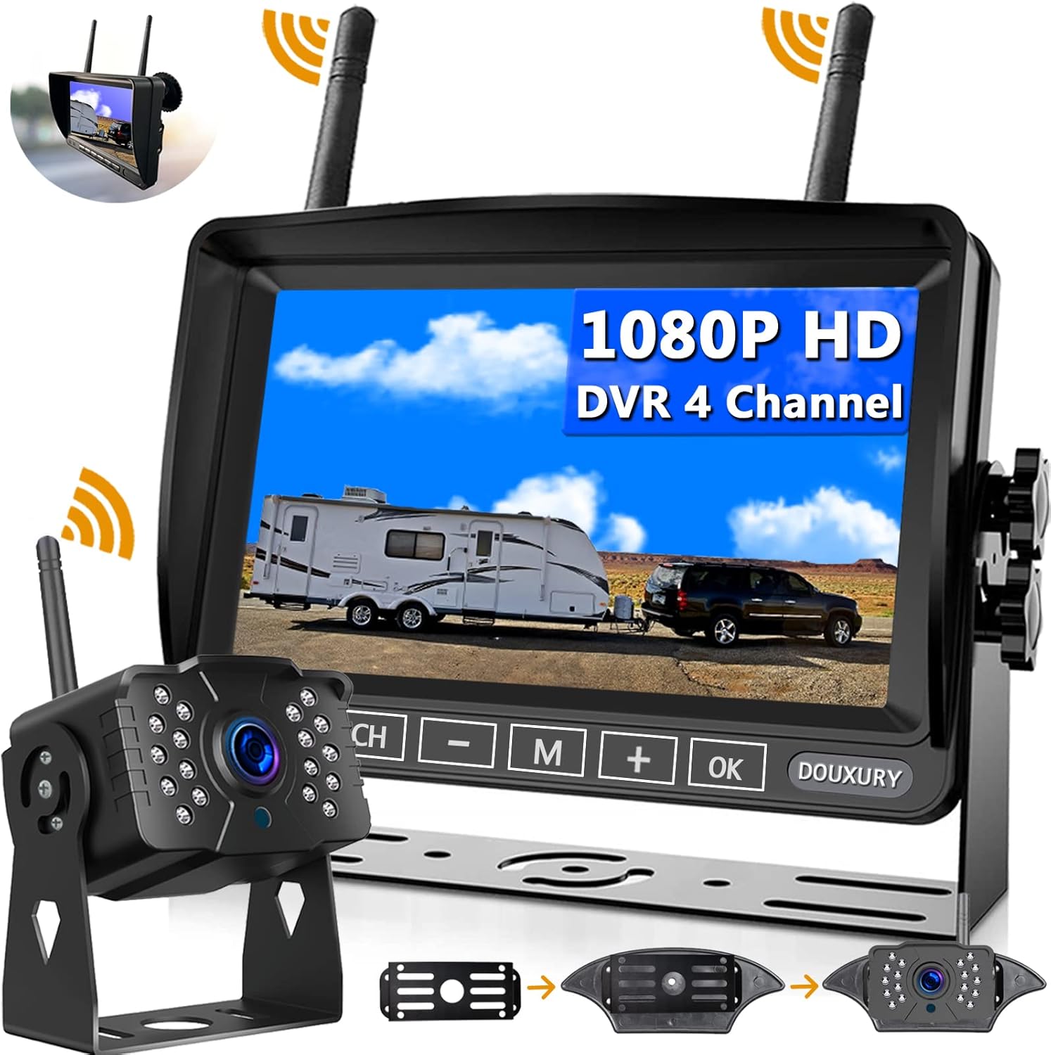 DOUXURY Wireless RV Backup Camera: Ultimate HD View