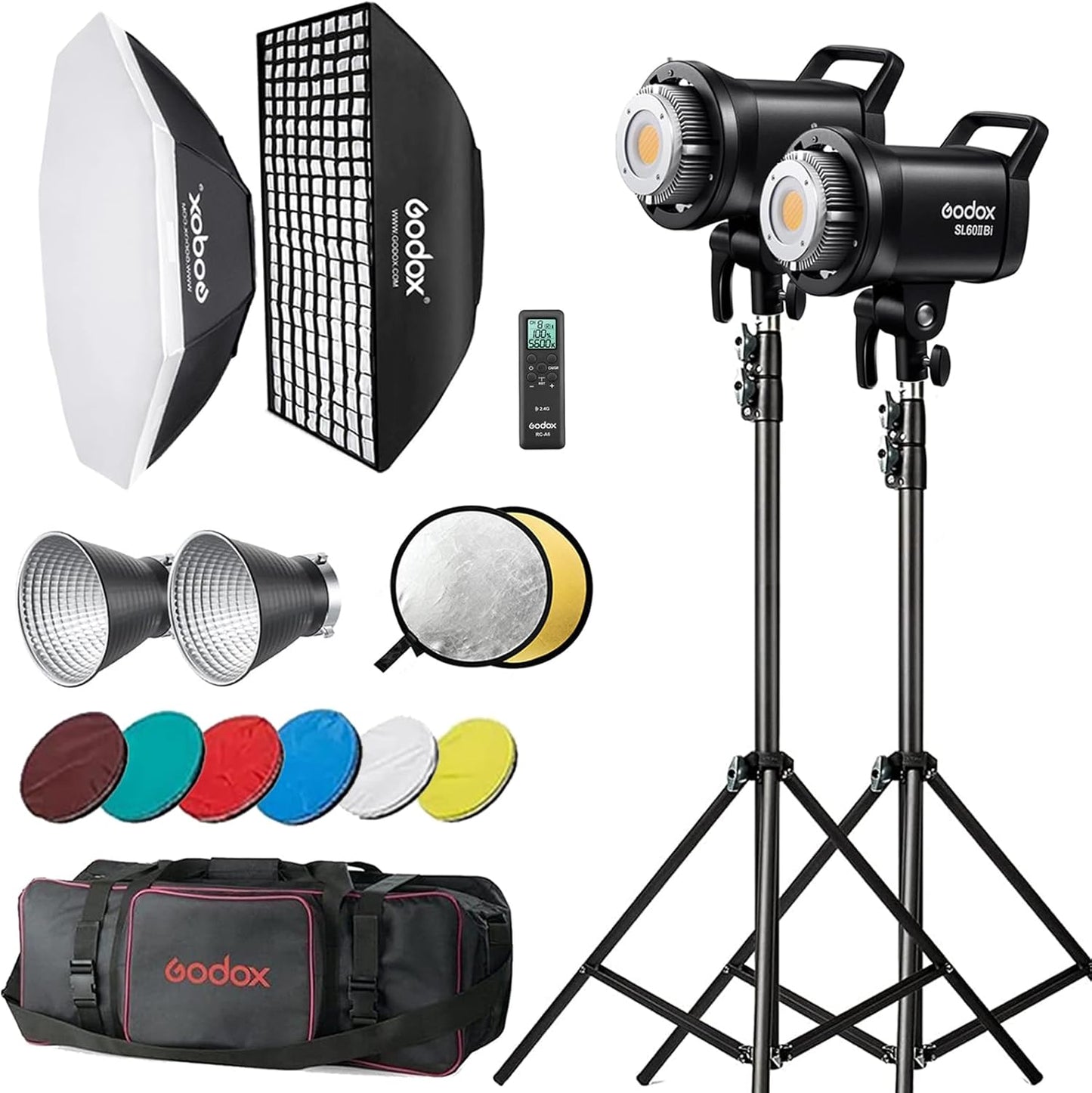Godox SL60II-Bi LED Video Light Kit for Professional Lighting