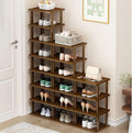 Vertical Shoe Rack Tall Narrow Organizer - Space Saving 17-Tier