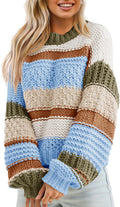 Saodimallsu Womens Color Block Sweater for Fall and Winter Wear