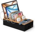 Pezin & Hulin Cord Organizer Box - Wood Charging Dock for Multiple