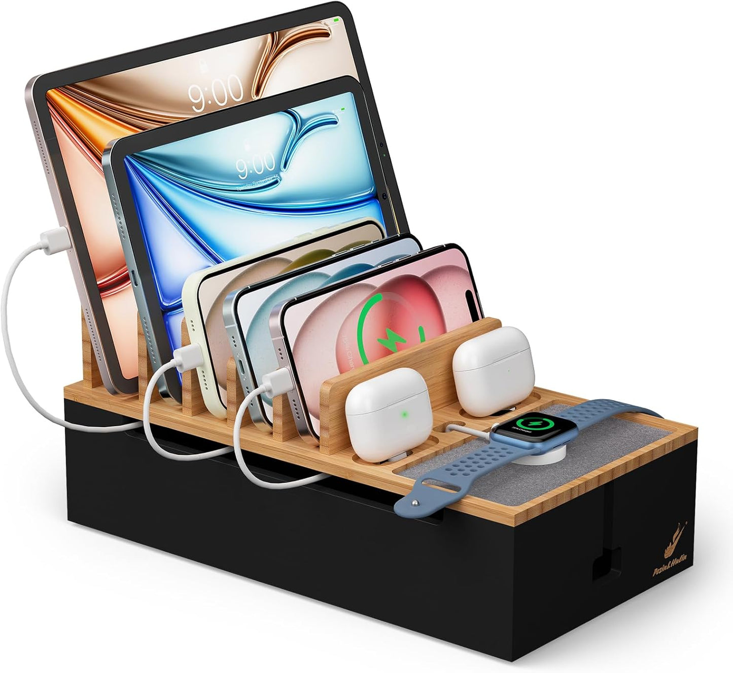 Pezin & Hulin Cord Organizer Box for Phones and Tablets Charging