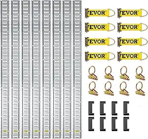 VEVOR E Track Tie-Down Rail Kit for Secure Cargo Transport