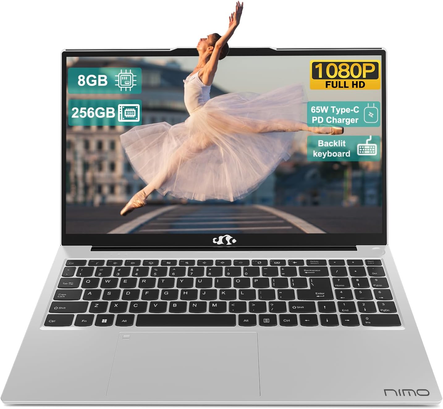 NIMO Laptop 15.6 FHD Student Laptop with Intel 12th Gen Processors
