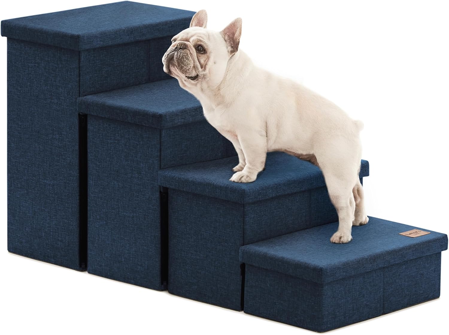 Love's Cabin Dog Stairs for All Sizes with Storage and Comfort