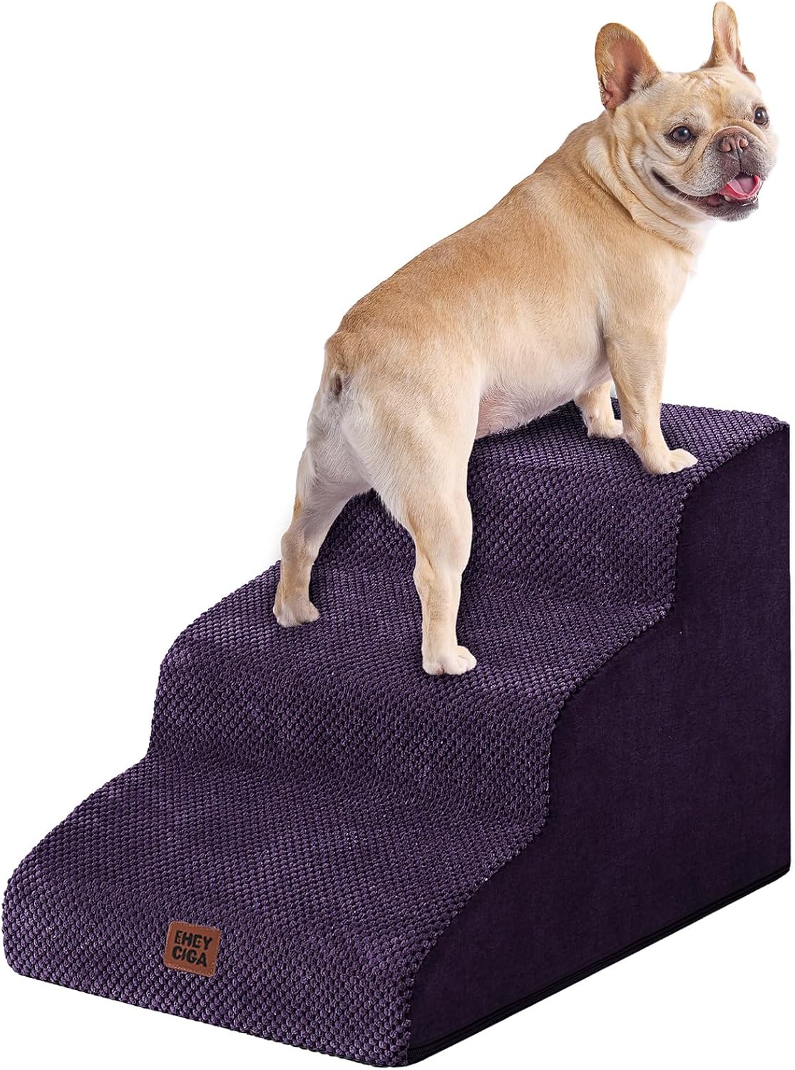 Curved Dog Stairs Ramp for Small Dogs - Comfortable Pet Steps