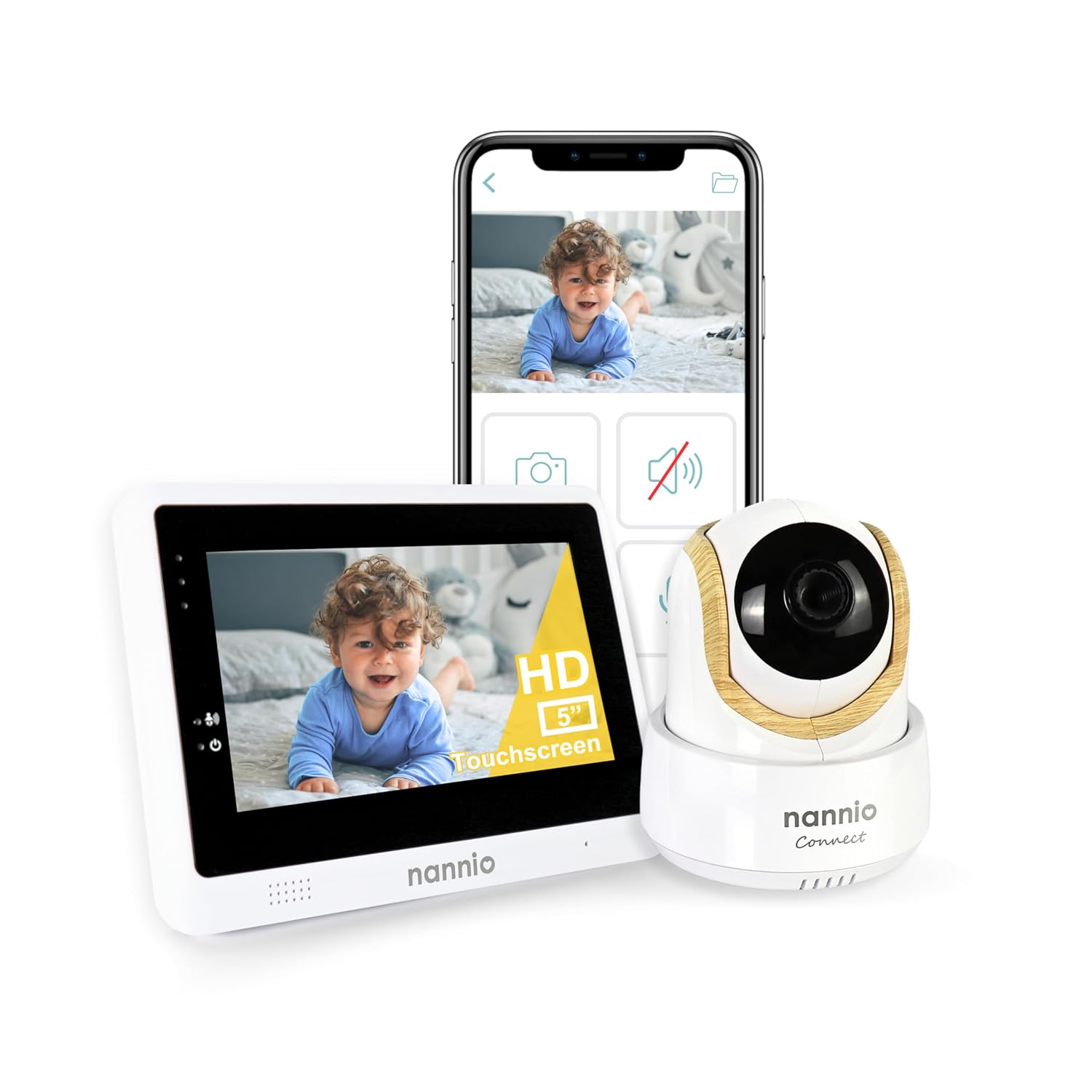 nannio-Connect Smart Baby Monitor: Night Vision & Remote Control