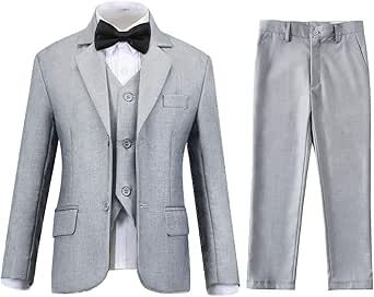 Lycody Boys Suits Formal 5 Piece Set with Notched Lapel Design