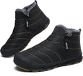 Men's Waterproof Snow Boots Ankle Zipper - Warm Fur Lined
