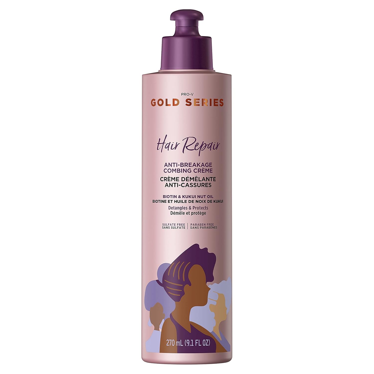 Pantene Gold Series Anti-Breakage Crme, Biotin & Kukui Oil - Stronger Hair!