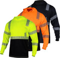 Hi Vis Long Sleeve Safety Shirt with Hood - ANSI Class 3 Shirts