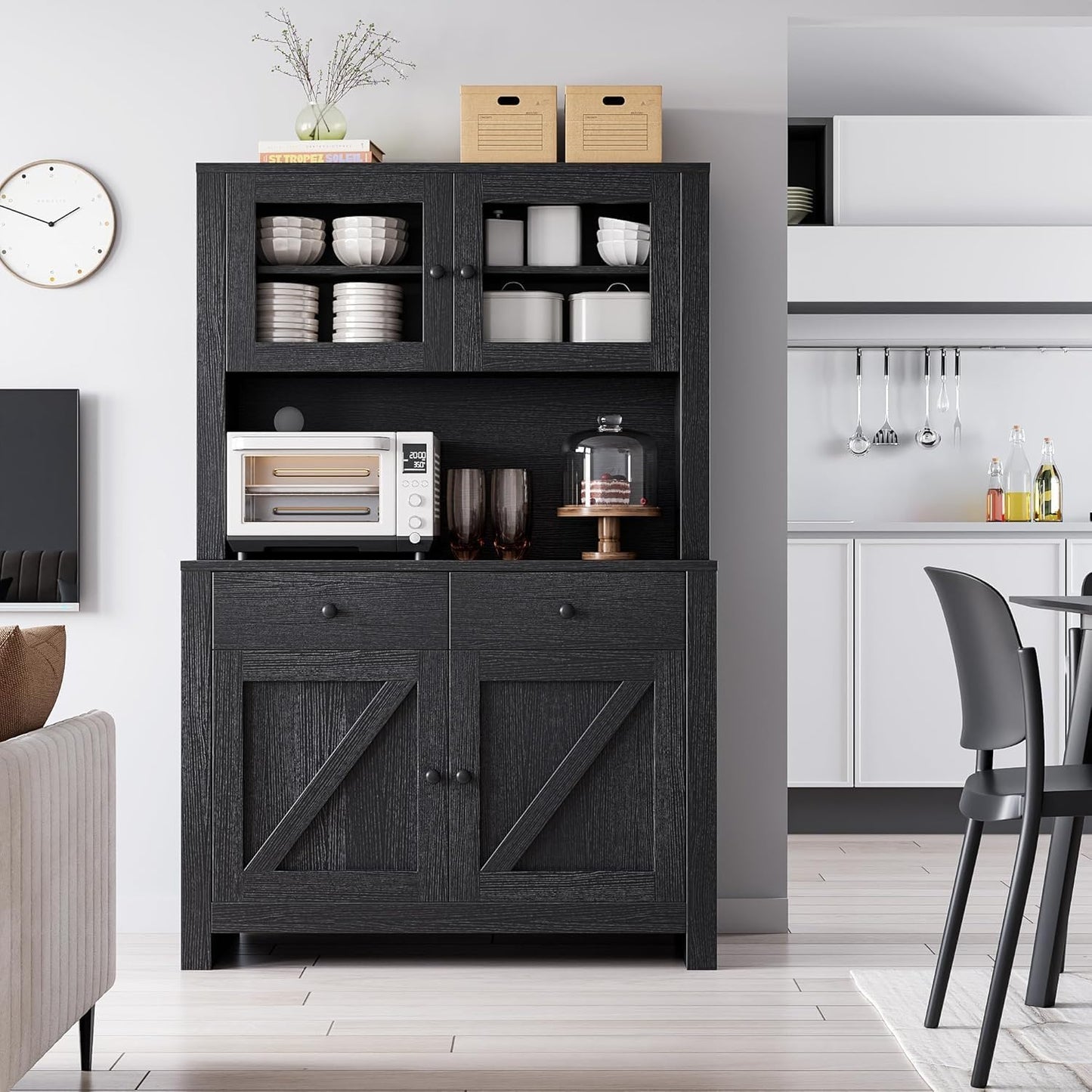 IDEALHOUSE Freestanding Kitchen Pantry: Versatile Storage