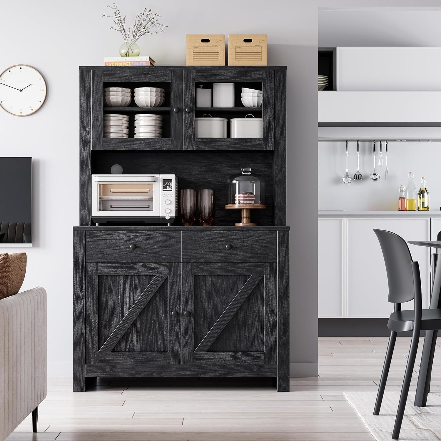 IDEALHOUSE Freestanding Kitchen Pantry: Versatile Storage