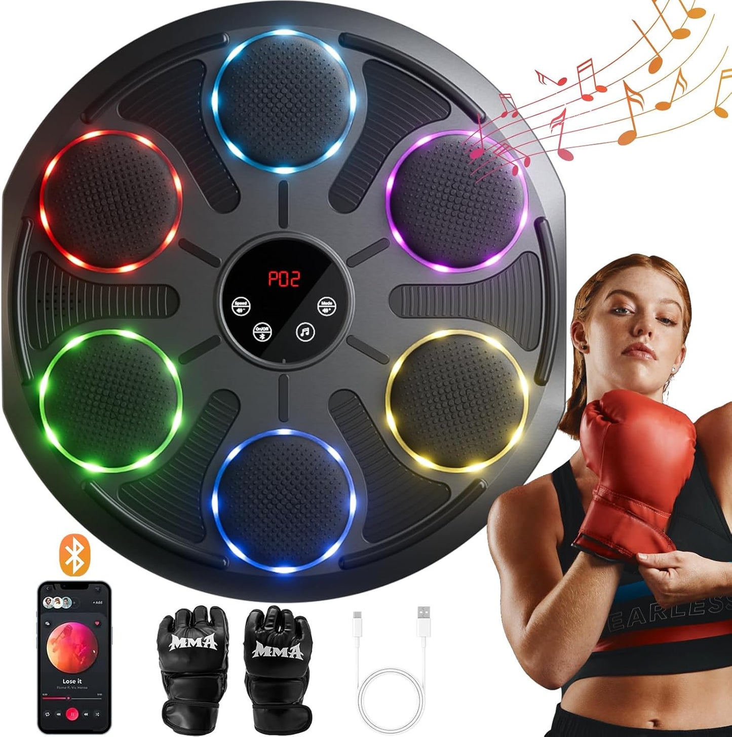 Bluetooth Boxing Machine for Music-Powered Workouts