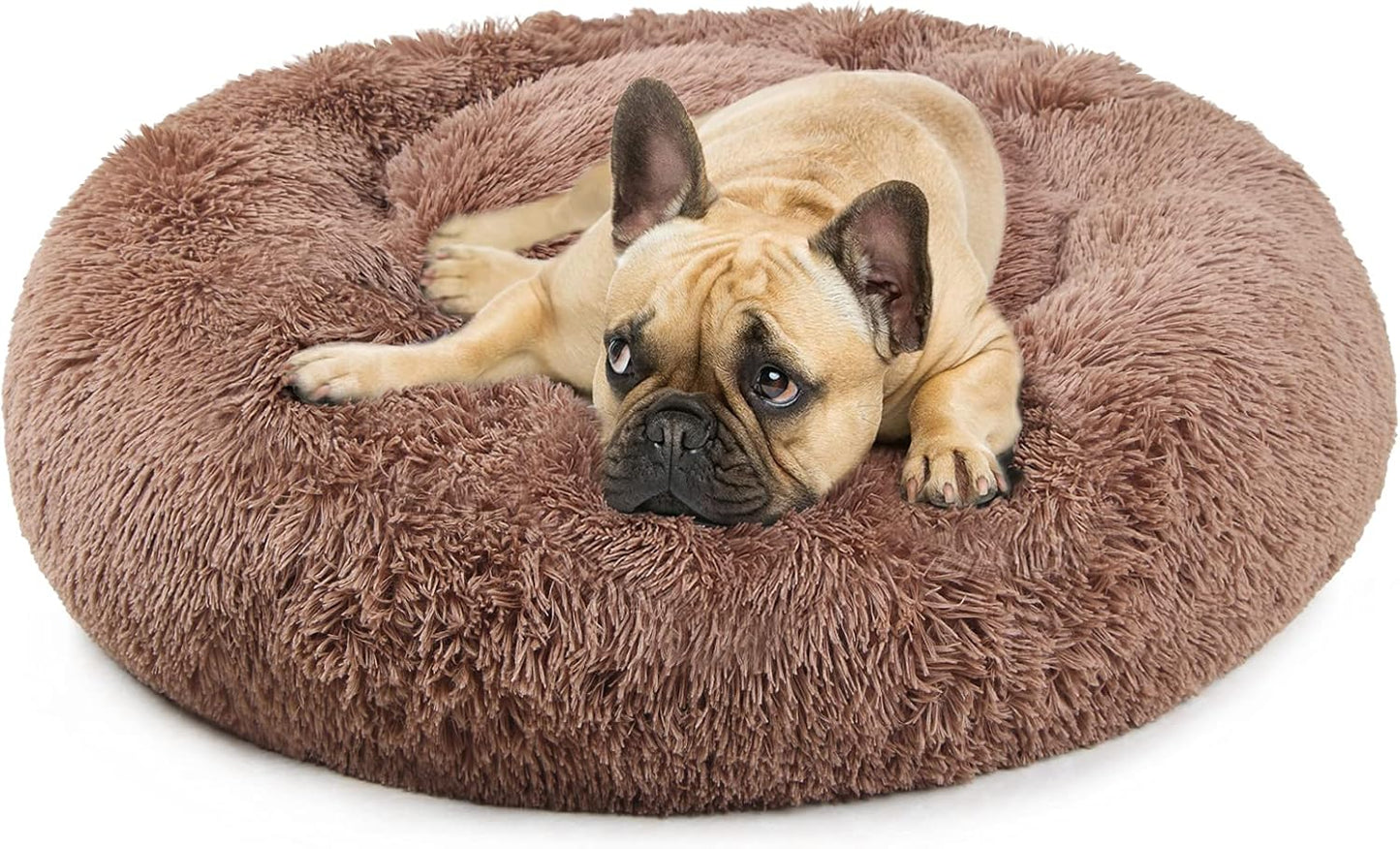 Dog Beds for Medium Dogs Washable Donut Calming Cat Bed