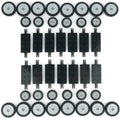 City Car Wheels Tires Axles Kits Set - 70pcs Vehicle Parts