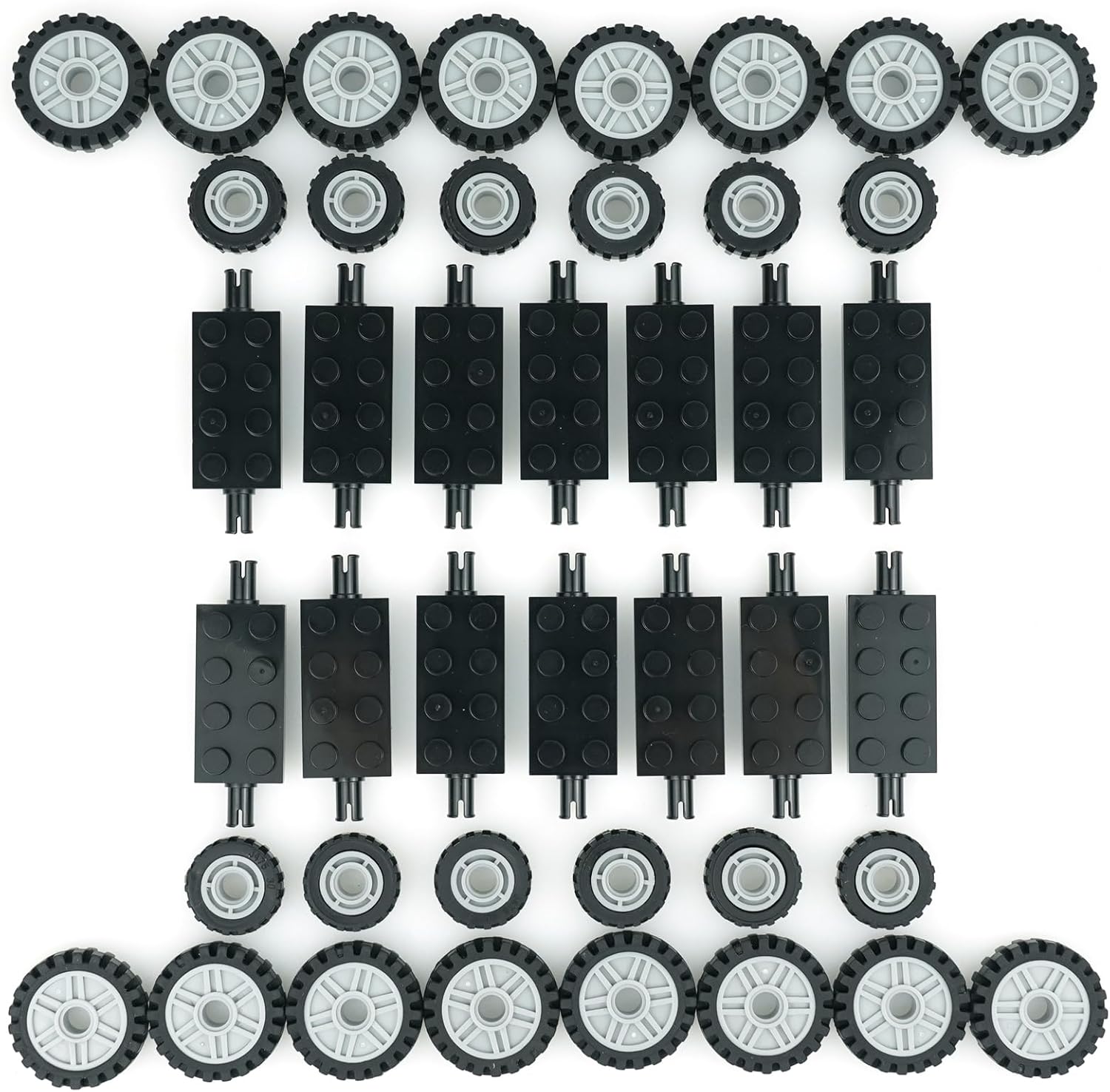 70pc Pasacho City Car Wheels Set - Build Classic Vehicle Models!