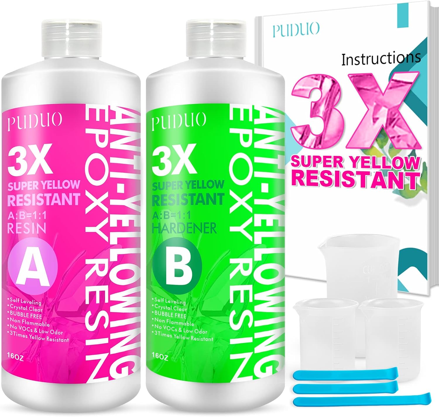 Epoxy Resin Crystal Clear Kit for Art and Jewelry Making