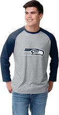 FOCO NFL Mens Team Logo Raglan T-Shirt for Ultimate Comfort