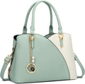 Triple Compartments Satchel Handbag for Women - Organized Medium Purse
