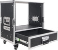 Sound Town 8U Rack Case with 2U Drawer for Amps and Mixers
