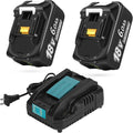 Upgraded 6.0Ah Replacement for Makita 18V Battery 2Pack with Charger