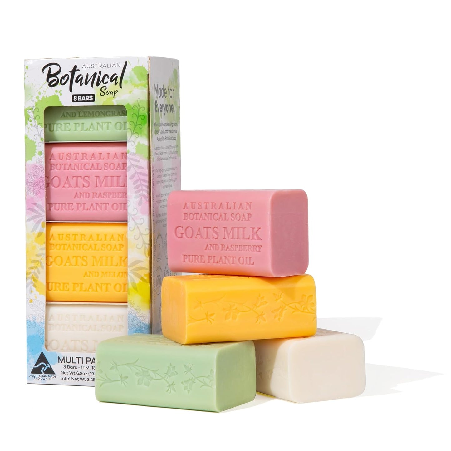 Australian Botanical Goat's Milk Soap Bars for All Skin Types