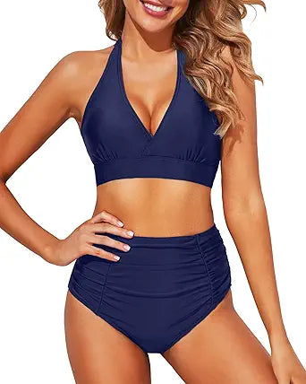 Tempt Me Women Two Piece High Waisted Bikini Set for Summer Fun