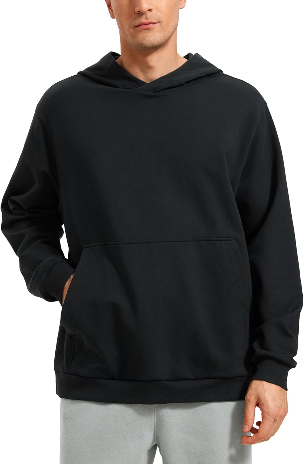 CRZ YOGA Men's Fleece Hoodie - Warm & Stylish Active Wear!